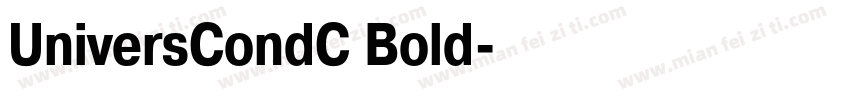 UniversCondC Bold字体转换